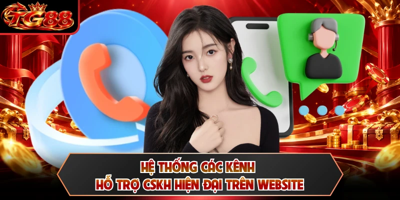 Hệ thống các kênh hỗ trợ CSKH hiện đại trên website